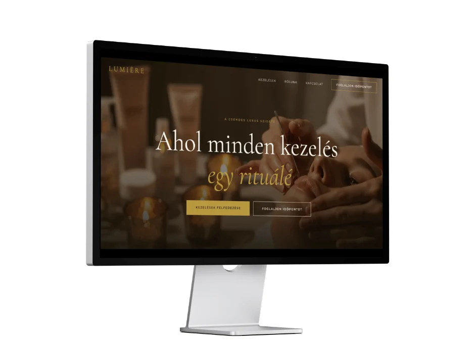 Szépségszalon weboldal — Lumiere