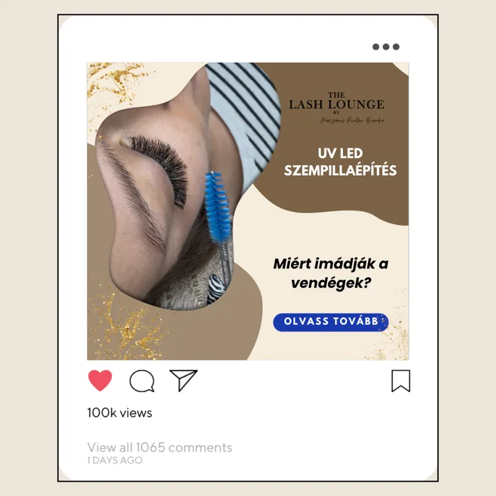 The Lash Lounge Instagram poszt