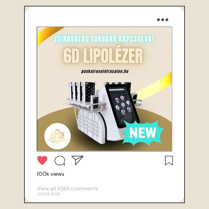 6D Lipolézer – Paskal Rose Infrasalon Instagram poszt